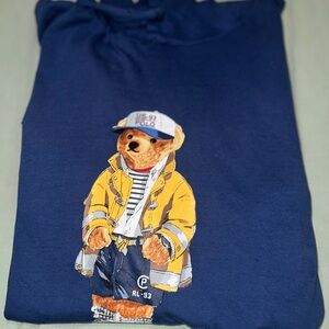 Polo by Ralph Lauren Navy Sweater with Bear Design